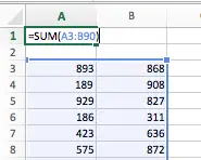 Use The SUM Function To Add Up A Column Or Row Of Cells In Excel Learn