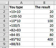 Excel creating formulas that refer to other cells
