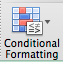 MIcrosoft Excel Conditional Formatting button